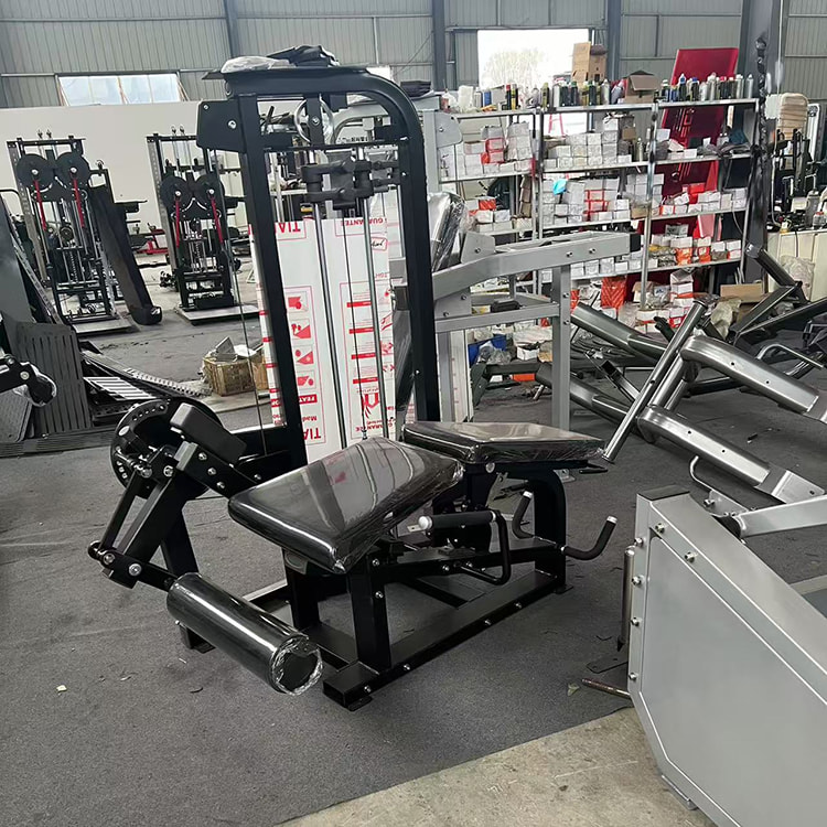 Allt-i-ett sittande och sträckande benmaskin (dubbelfunktion för ben)